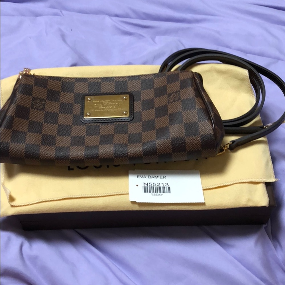 Louis Vuitton Eva clutch damier ebene